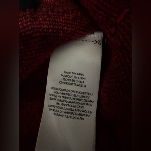 Polo Ralph Lauren NWT Women Red and Black Checkered Sweater Blazer Size XL - Picture 6 of 7